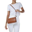 Bolsa de Couro Croosbody Flora