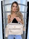 Bolsa de couro feminina tiracolo offwhite Janaina