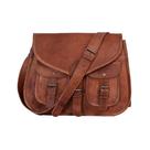 Bolsa de Couro KPL - Bolsa de Ombro Feminina com Alça Tiracolo (14 Polegadas)
