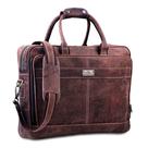 Bolsa de couro para laptop HULSH de 18 polegadas para homens marrom Bolsa de couro para laptop HULSH de 18 polegadas para homens marrom