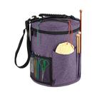 Bolsa De Crochê De Grande Capacidade, Organizador Portátil De Fios, Tote Para Tricô Com Alça Para