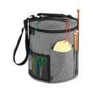 Bolsa De Crochê De Grande Capacidade, Organizador Portátil De Fios, Tote Para Tricô Com Alça Para