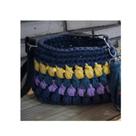 Bolsa de crochê em fio de malha residual