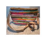 Bolsa de crochê em fio de malha residual