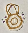 Bolsa de crochê feita manualmente