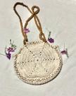 Bolsa de crochê feita manualmente