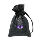 Bolsa de Dados de Couro PU com Cordão para Cartas de Tarô e Oracle