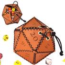 Bolsa de Dados em Couro - Modelo D20 - RPG Bolsa de Dados em Couro - Modelo D20 - RPG