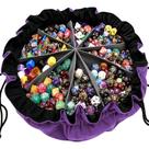 Bolsa de dados SIQUK de grande capacidade com bolsos para jogos de RPG MTG