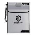 Bolsa de documentos à prova de fogo ENGPOW com fechadura à prova d'água 15x11 polegadas