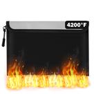 Bolsa de documentos GQIRIL à prova de fogo impermeável 24x17 cm