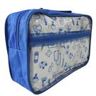 Bolsa de Enfermagem Radiologia Fisioterapia e Demais Cursos da Saúde - Azul Claro Transparente
