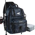 Bolsa de equipamento de pesca KastKing BaitSpace com 2 caixas de equipamento