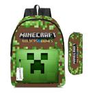 Bolsa de estudante Minecraft My World, conjunto de 2 peças, 40x30x17cm Bolsa de estudante Minecraft My World, conjunto de 2 peças, 40x30x17cm