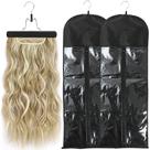Bolsa de extensão de cabelo USHUIUS extra longa com cabide, 2 unidades