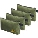 Bolsa de ferramentas KERNOWO, pacote com 4, zíper de lona, 600 ml, resistente à água