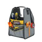 Bolsa de ferramentas portátil portátil em tecido Oxford preto 1kg 22x20x34cm
