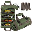 Bolsa de ferramentas Roll UP UP Heavy Duty Tool Organizer verde Bolsa de ferramentas Roll UP UP Heavy Duty Tool Organizer verde