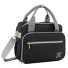 Bolsa de fraldas GOGOSO Crossbody pequena preta com bolsos isolados