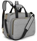 Bolsa de Fraldas Mellories 4 em 1 - Mochila e Sacola Conversível Cinza