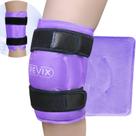 Bolsa de gelo em gel Knee Ice Wrap REVIX XL para dores musculares roxa