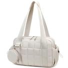 Bolsa de ginástica CAMTOP Mini para mulheres e meninas, acolchoada, bege Bolsa de ginástica CAMTOP Mini para mulheres e meninas, acolchoada, bege