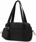 Bolsa de ginástica CAMTOP Mini para mulheres e meninas, acolchoada, preta
