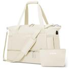 Bolsa de Ginástica ETRONIK para Mulheres - 47L com Compartimento para Sapatos (Bege)
