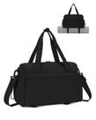 Bolsa de ginástica GreenTaya Puffer preta para mulheres com suporte para tapete de ioga Bolsa de ginástica GreenTaya Puffer preta para mulheres com suporte para tapete de ioga