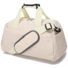 Bolsa de ginástica Ineetatu de 14 polegadas pequena para mulheres e homens (bege)