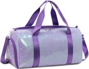 Bolsa de ginástica LEDAOU, mochila esportiva para meninas, crianças e mulheres, roxa
