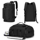 Bolsa de ginástica MIYCOO para homens e mulheres, mochila de viagem preta Bolsa de ginástica MIYCOO para homens e mulheres, mochila de viagem preta