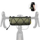 Bolsa de guidão Rhinowalk Bike Front Storage verde para ciclismo