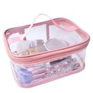 Bolsa de higiene ANEMEL transparente impermeável para viagem rosa
