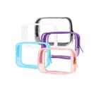 Bolsa de higiene Buminee Clear Pouch Small Aprovada pela TSA, pacote com 5