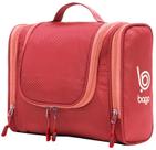 Bolsa de higiene de viagem Bago Bolsa de higiene suspensa impermeável vermelha