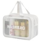 Bolsa de higiene de viagem DAPOWER Matte Translucent White-XL
