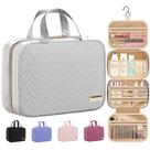 Bolsa de higiene de viagem HOTOR com gancho suspenso cinza impermeável Bolsa de higiene de viagem HOTOR com gancho suspenso cinza impermeável