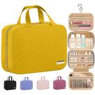 Bolsa de higiene de viagem HOTOR com gancho suspenso, impermeável, amarela Bolsa de higiene de viagem HOTOR com gancho suspenso, impermeável, amarela