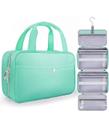 Bolsa de higiene de viagem suspensa Chakipee impermeável verde