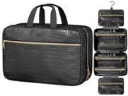 Bolsa de higiene Dot&Dot Spacious Leather para mulheres que viajam Bolsa de higiene Dot&Dot Spacious Leather para mulheres que viajam
