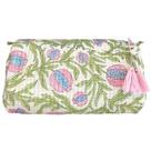 Bolsa de higiene e estojo de maquiagem Palmetto Home Block Print Pink