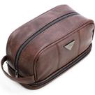 Bolsa de higiene Emissary Leather Travel Resistente à Água Masculina
