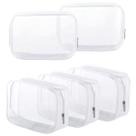 Bolsa de higiene Homtable, pacote com 5 pacotes de plástico transparente, aprovada pela TSA