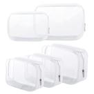 Bolsa de higiene Homtable, pacote com 5 pacotes de plástico transparente, aprovada pela TSA