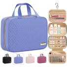 Bolsa de higiene HOTOR Travel com gancho suspenso azul impermeável Bolsa de higiene HOTOR Travel com gancho suspenso azul impermeável