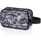 Bolsa de higiene infantil Vipdeal para meninos impermeável Shark Black Bolsa de higiene infantil Vipdeal para meninos impermeável Shark Black