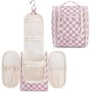 Bolsa de higiene Narwey Small Checkered Dusty Rose para mulheres Bolsa de higiene Narwey Small Checkered Dusty Rose para mulheres