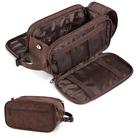 Bolsa de higiene PAVILIA Travel Shaving Dopp Kit em couro PU
