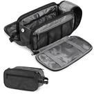 Bolsa de higiene PAVILIA Travel Shaving Dopp Kit PU Leather Black